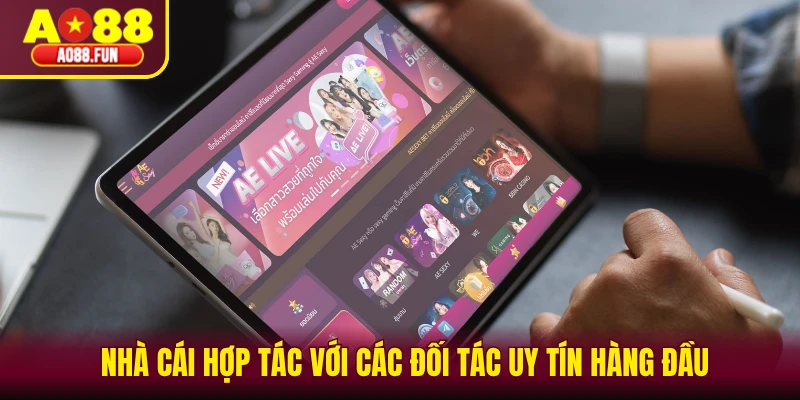 Nhà cái hợp tác với các đối tác uy tín hàng đầu