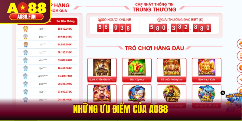 Những ưu điểm của AO88