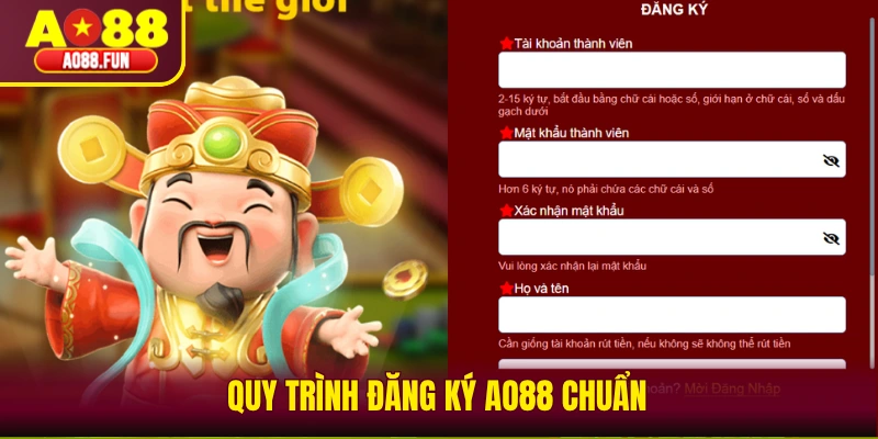 Quy trình đăng ký AO88 chuẩn dễ làm